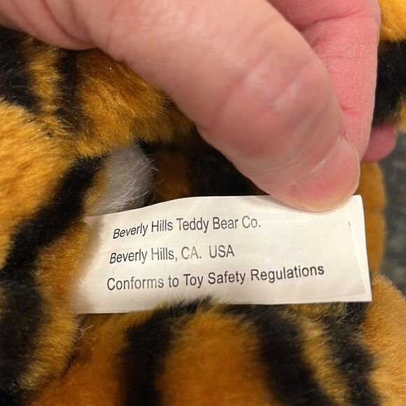 Beverly Hills Teddy Bear Tiger Hand Puppet 14" Plush Soft Toy Stuffed Animal - Picture 7 of 8